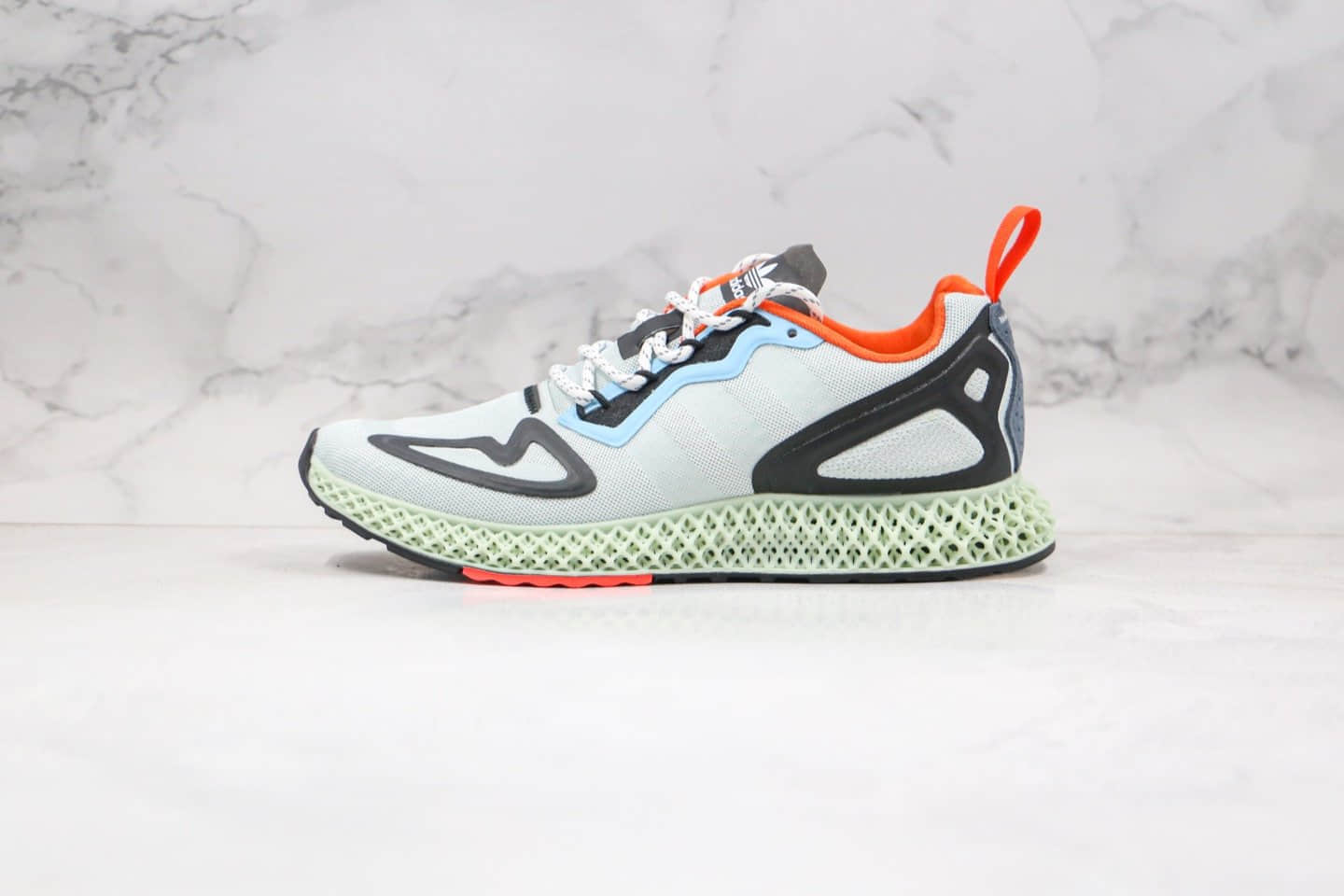 阿迪达斯adidas ZX 2K 4D “Dash Green”纯原版本4D打印科技运动慢跑鞋薄荷绿原鞋开模 货号:FV8500