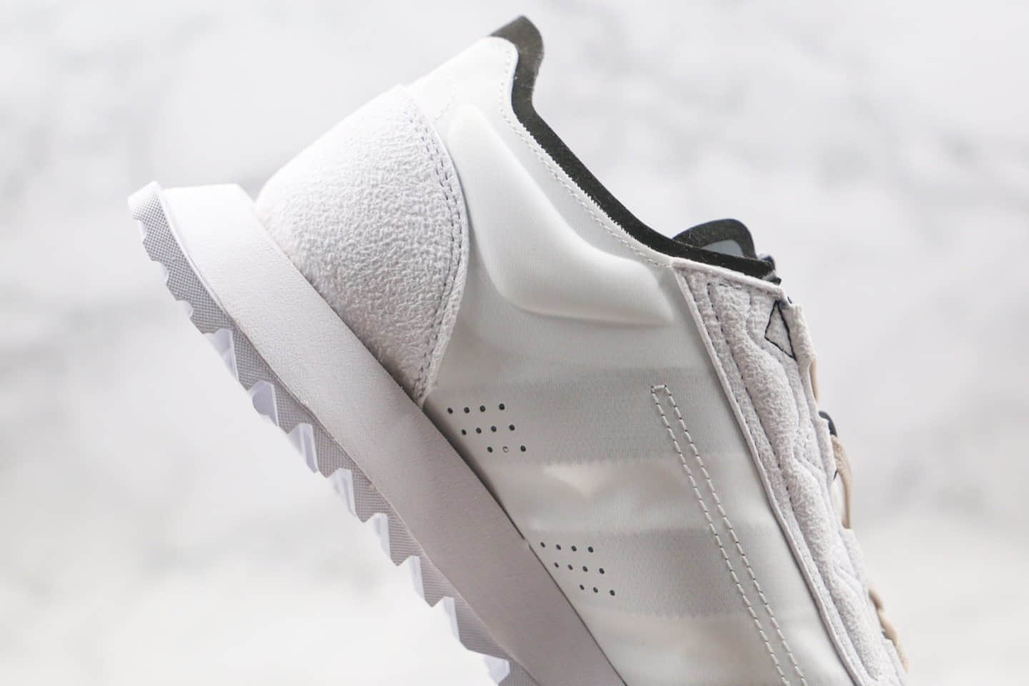 阿迪达斯adidas SL7600纯原版本复古爆米花跑鞋SL7600白色原楦头纸板打造王嘉尔上脚同款 货号:FW0312