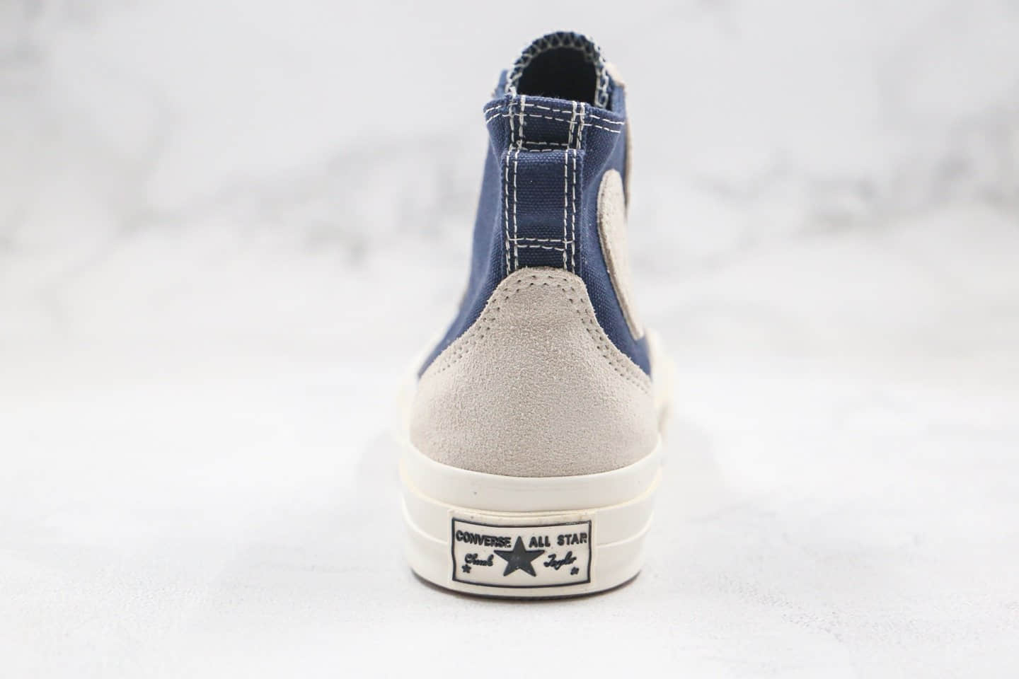 匡威Converse FOG公司级版本恐惧上帝高帮平替奶白蓝色拼色撞色解构帆布鞋原楦头纸板打造 货号:168604C