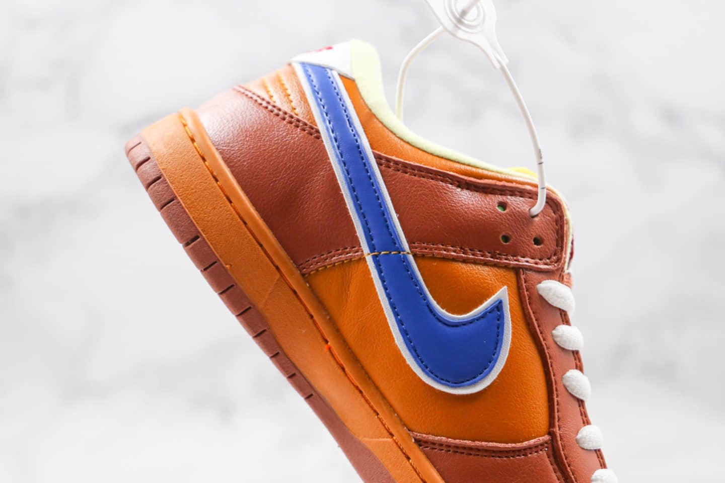 耐克Nike Dunk Low Pro 2020版纯原版本低帮啤酒棕蓝小麦色SB DUNK板鞋内置Zoom气垫 货号：3131170-741