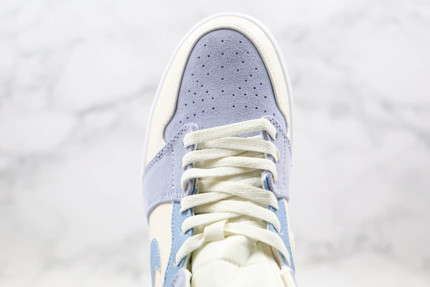 乔丹Air Jordan 1 Mid纯原版本中帮AJ1小巴黎雾霾灰蓝色原档案数据开发原盒原标 货号:DA4666-100