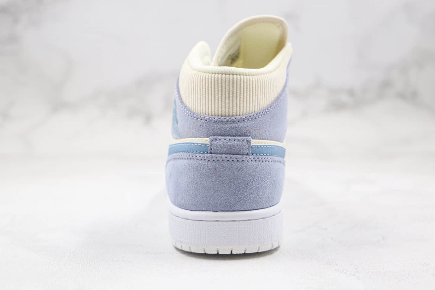 乔丹Air Jordan 1 Mid纯原版本中帮AJ1小巴黎雾霾灰蓝色原档案数据开发原盒原标 货号:DA4666-100