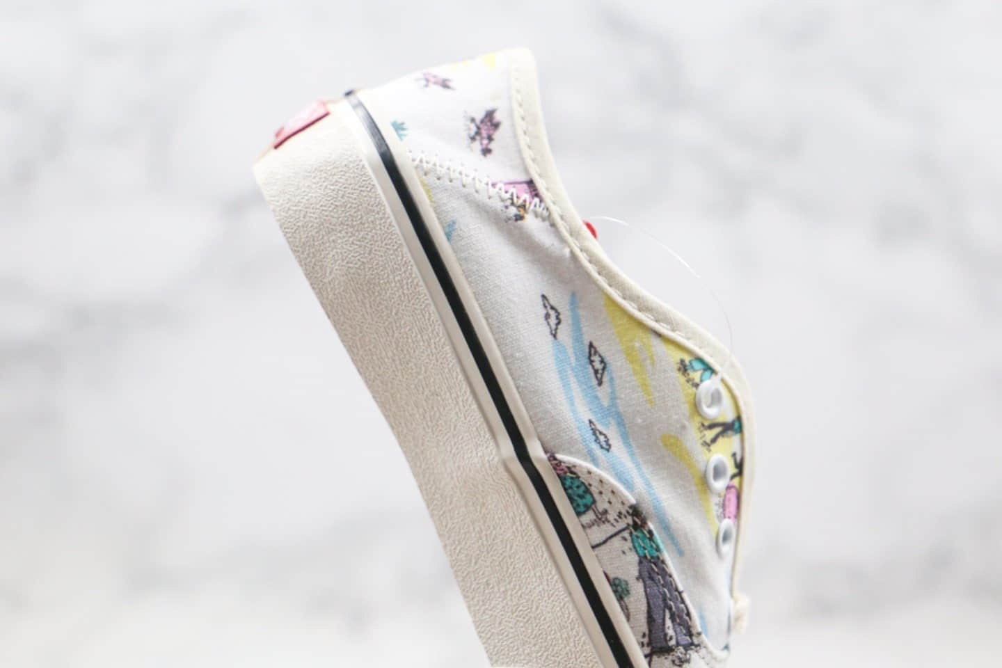 万斯Vans Kide Authentic Surf公司级版本基德联名板鞋水墨画插画印花白色原档案数据开发 货号:VN0A3MU6WOK