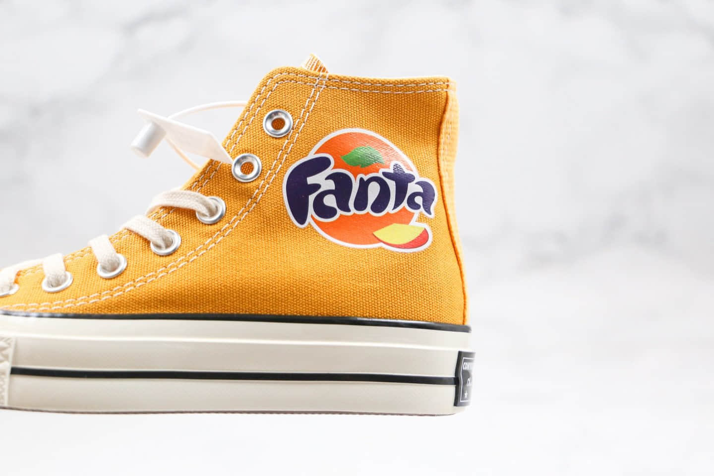 匡威Fanta x Converse 1970s公司级版本芬达联名1970s高帮帆布鞋黄色蓝底双围条 货号:188604C