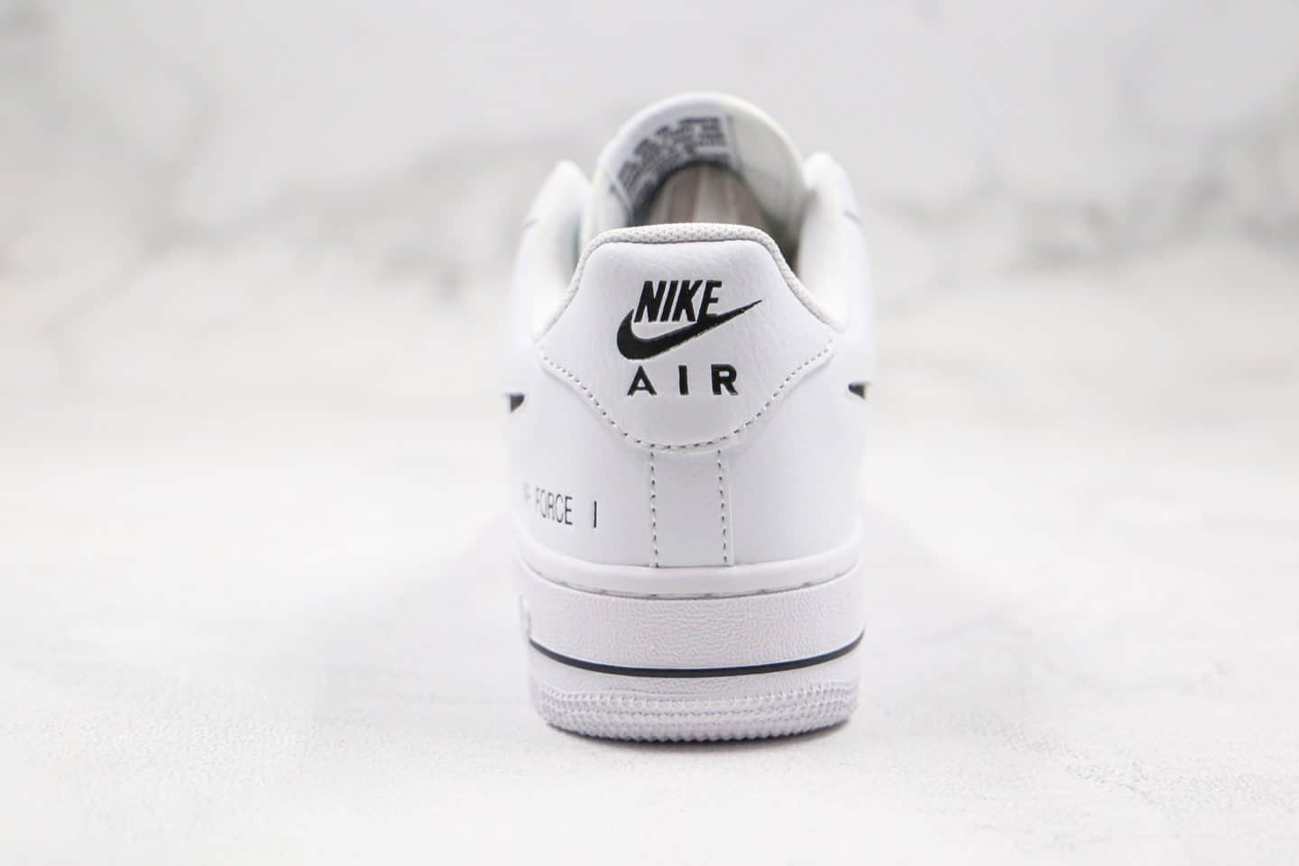 耐克Nike Air Force 1 Low纯原版本AF1空军一号低帮白黑色镂空Logo内置全掌Solo 货号:CZ7377-100