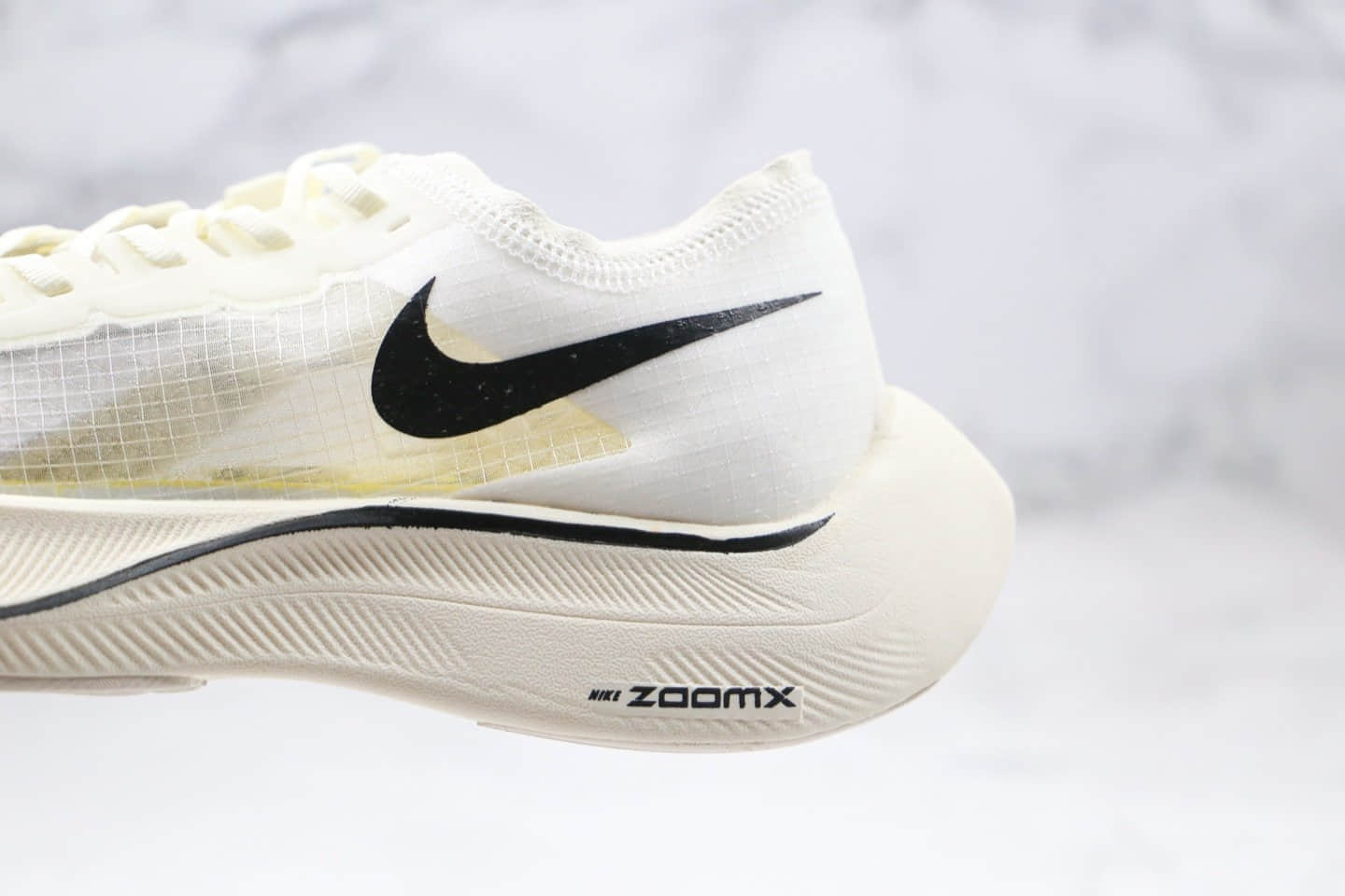 耐克Nike ZoomX Vaporfly Next%公司级版本马拉松跑鞋白色原厂武士黑盒 货号:CT9133-100