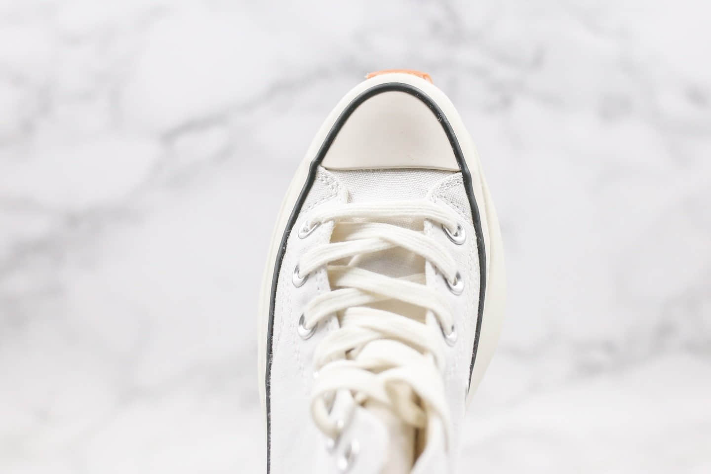 匡威J.W. Anderson x Converse Chuck Run Star Hike1970s公司级版本JWA联名泫雅同款高帮厚底松糕帆布鞋白色原盒包装 货号:164665C