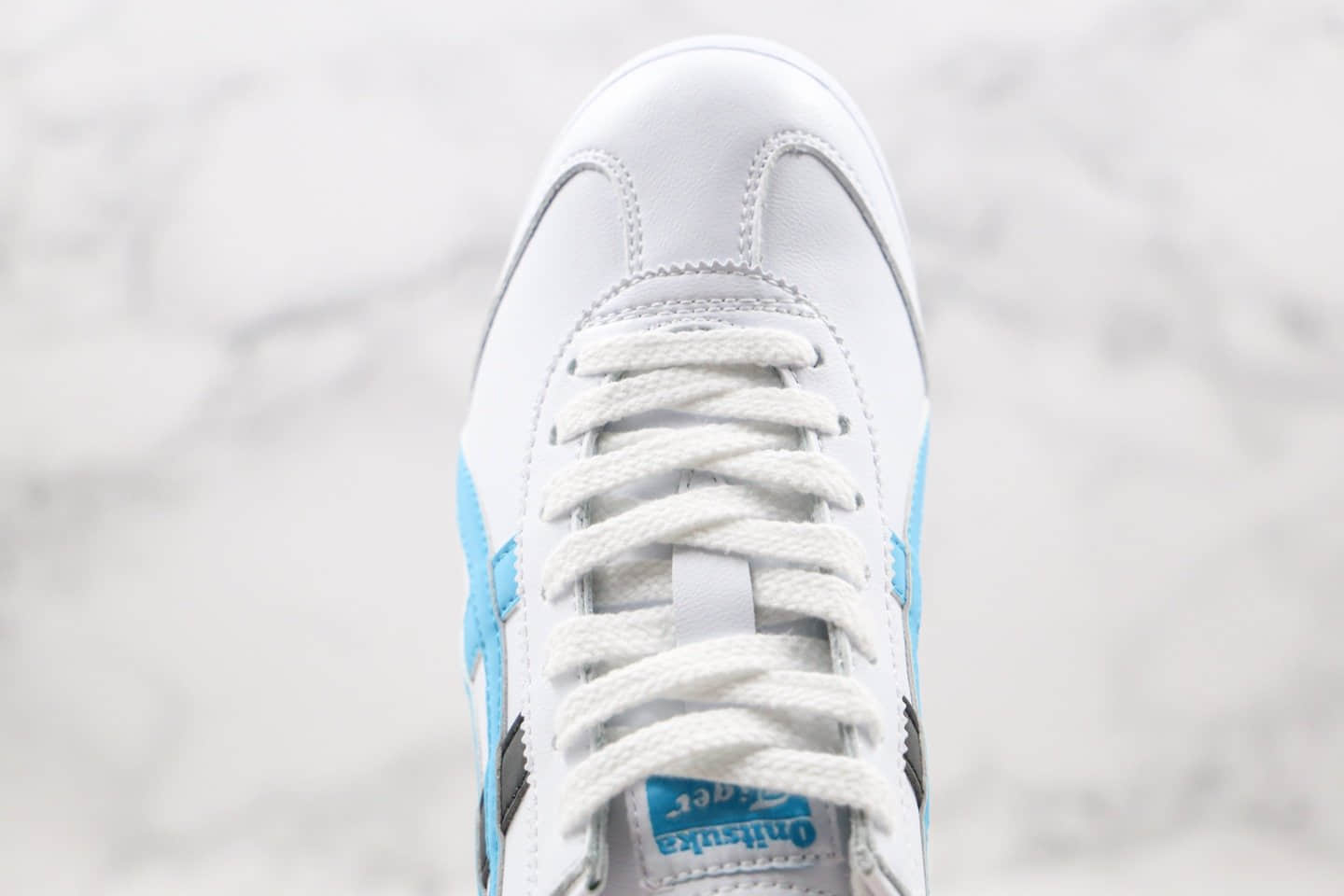 亚瑟士Asics Tiger Mexico 66纯原版本鬼冢虎阿斯克帆布鞋白蓝黑色四联吊牌齐全原盒原标 货号:B808K-0822