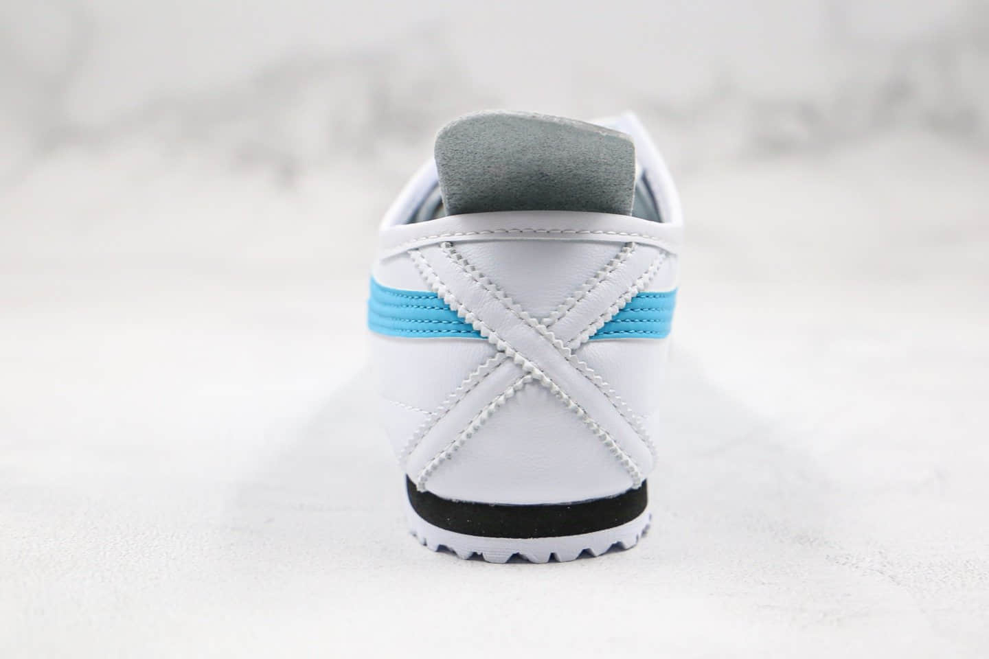 亚瑟士Asics Tiger Mexico 66纯原版本鬼冢虎阿斯克帆布鞋白蓝黑色四联吊牌齐全原盒原标 货号:B808K-0822