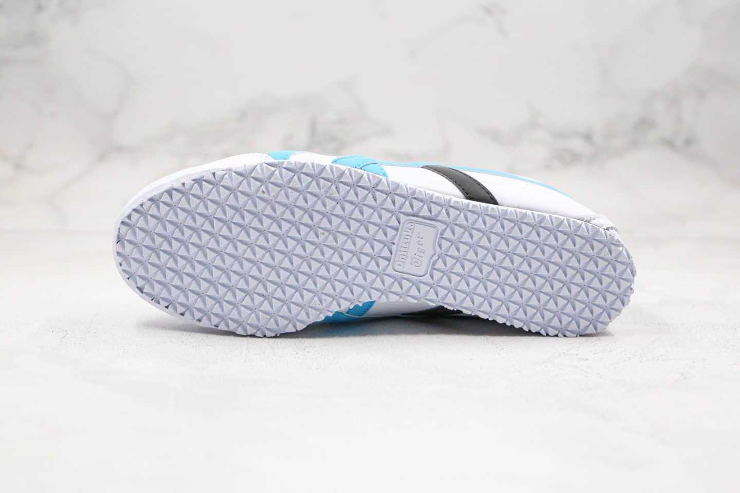 亚瑟士Asics Tiger Mexico 66纯原版本鬼冢虎阿斯克帆布鞋白蓝黑色四联吊牌齐全原盒原标 货号:B808K-0822