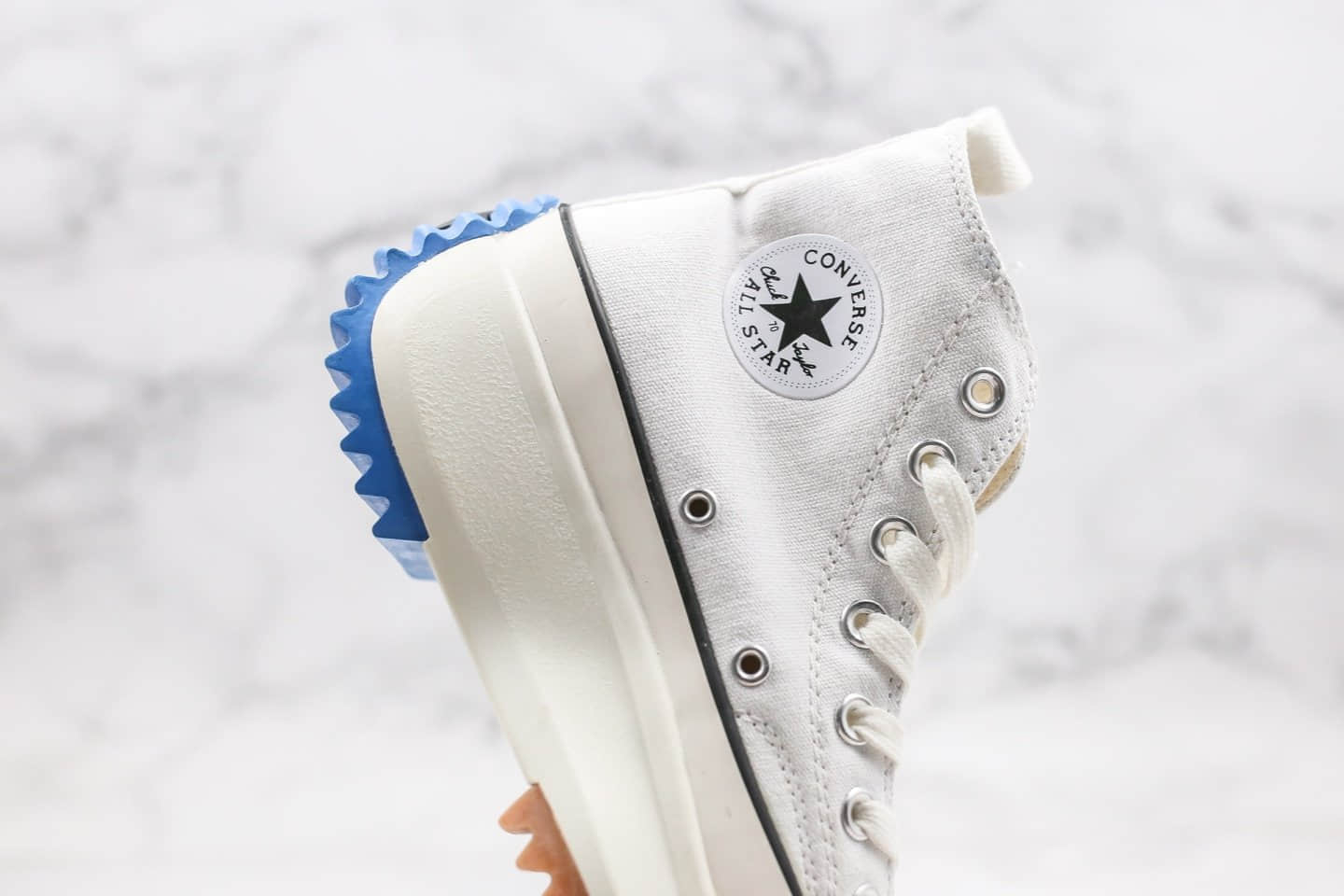 匡威J.W. Anderson x Converse Chuck Run Star Hike1970s公司级版本JWA联名泫雅同款高帮厚底松糕帆布鞋白色原盒包装 货号:164665C