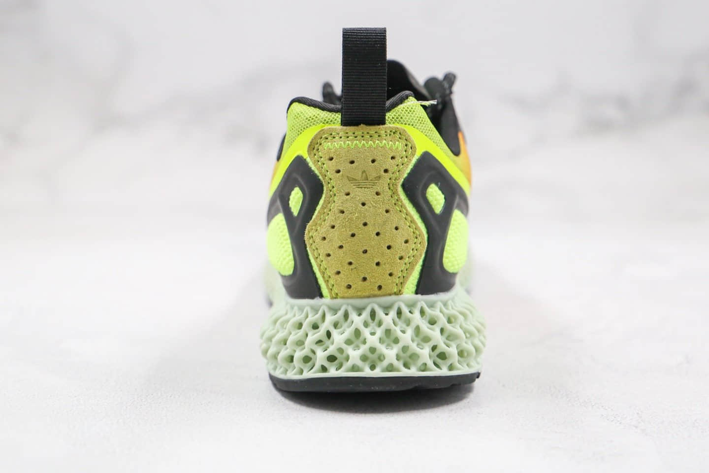 阿迪达斯adidas ZX 2K 4D Dash Green纯原版本复古4D运动鞋橙绿色原盒原标原档案数据开发 货号:FV9020