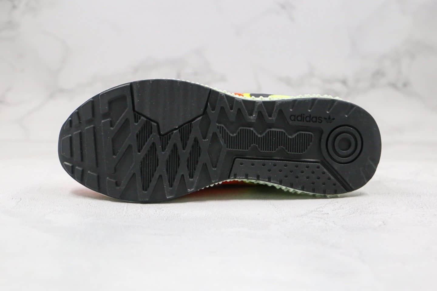 阿迪达斯adidas ZX 2K 4D Dash Green纯原版本复古4D运动鞋橙绿色原盒原标原档案数据开发 货号:FV9020