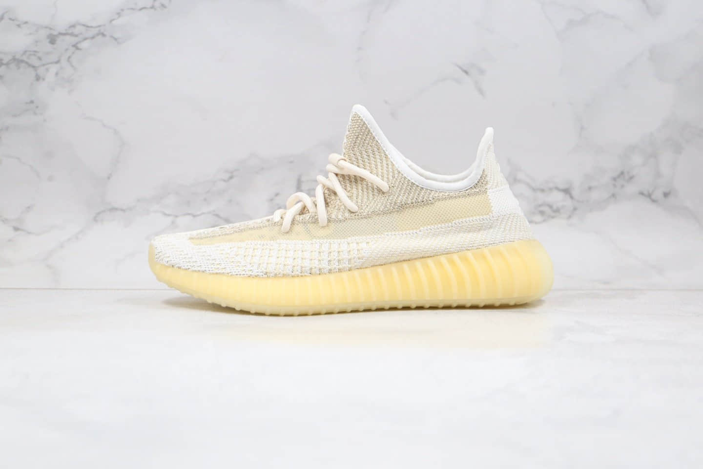 阿迪达斯Adidas Yeezy Boost 350 V2“Abez”OG纯原版本椰子350V2氧化天使米白黄色原厂巴斯夫爆米花材质 货号:FZ5246