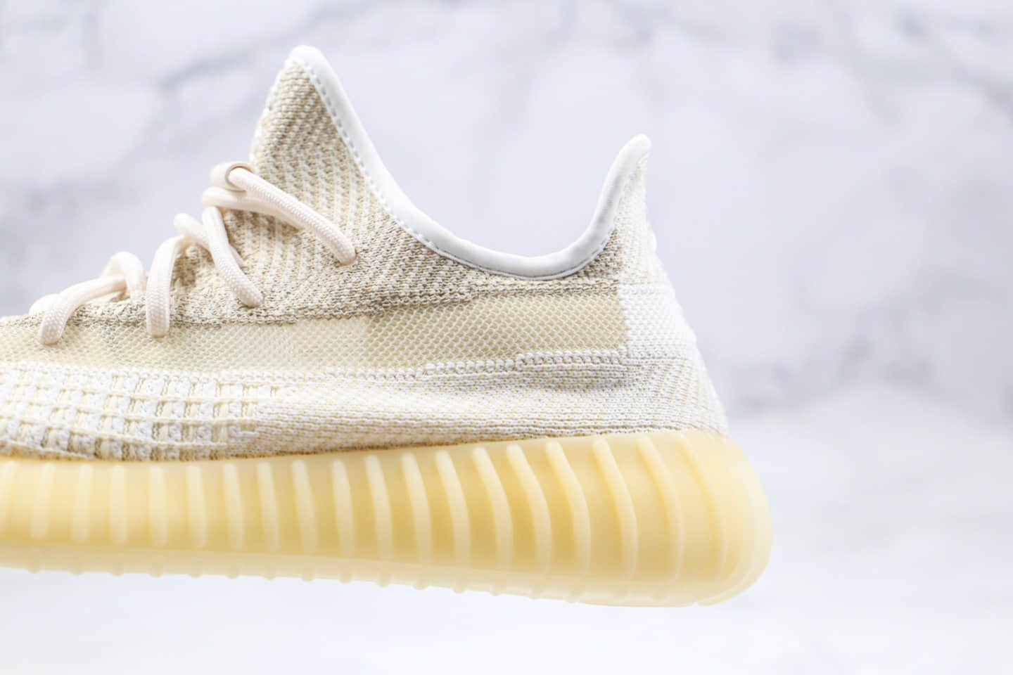阿迪达斯Adidas Yeezy Boost 350 V2“Abez”OG纯原版本椰子350V2氧化天使米白黄色原厂巴斯夫爆米花材质 货号:FZ5246