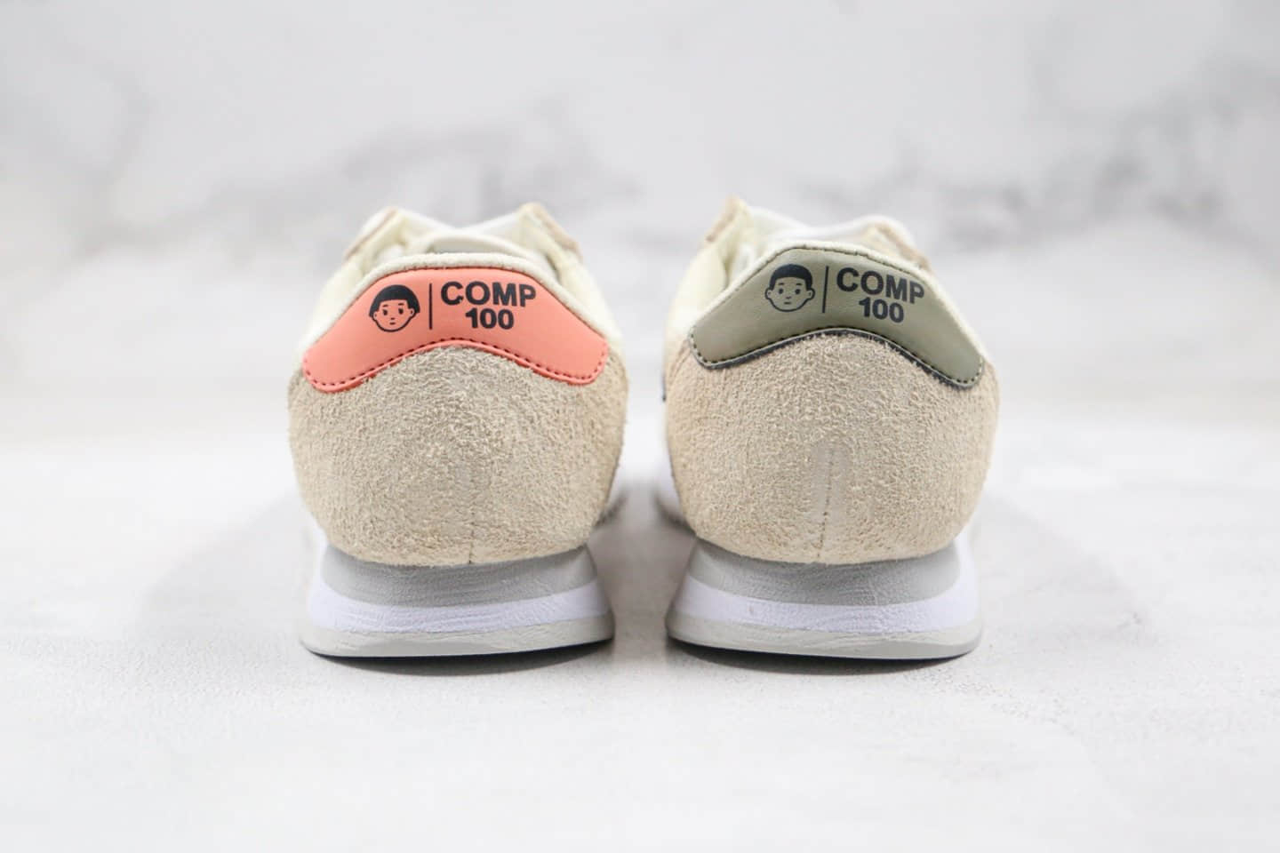 新百伦New Balance Comp 100张子枫同款NB慢跑鞋纯原版本鸳鸯配色D宽版型米白色原楦头纸板打造 货号:MLC100NA