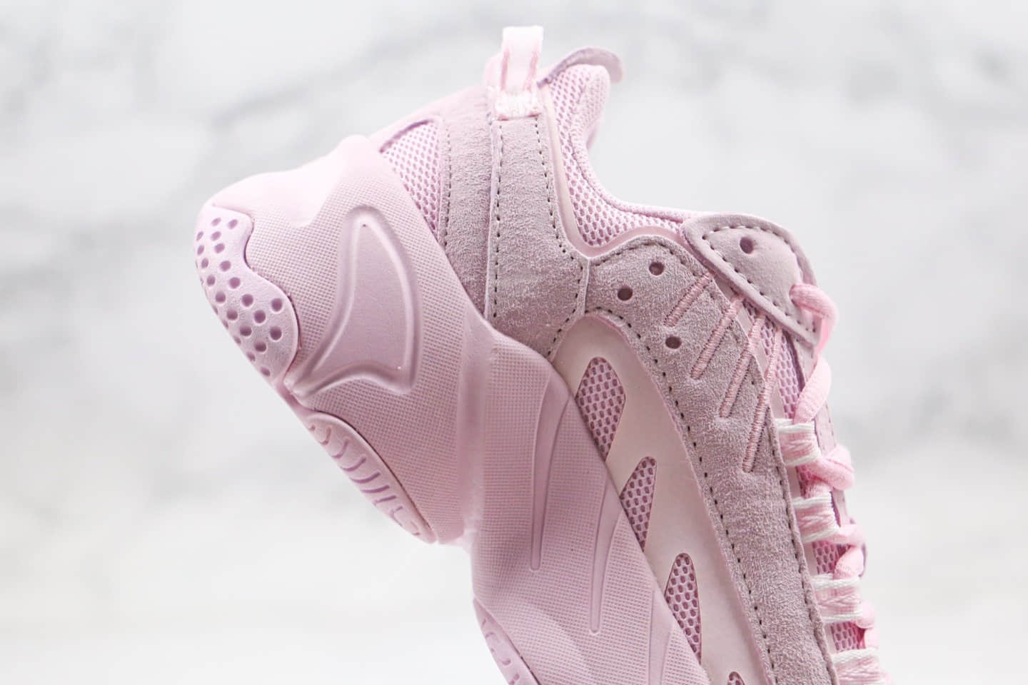 斐乐Fila Heritage纯原版本征峰者系列复古老爹鞋浅紫色原盒原标正确鞋面材质