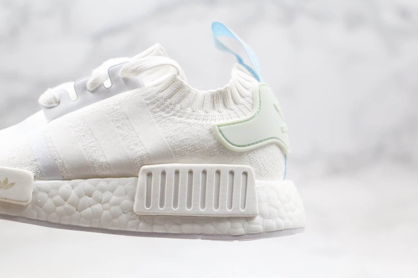 阿迪达斯Adidas NMD R1 OK W Primeknit Triple Black纯原版本爆米花跑鞋NMD亮白蓝色内置真巴斯夫爆米花缓震大底 货号:CQ2040