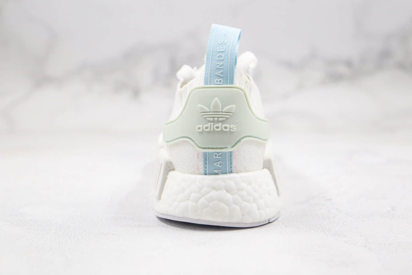 阿迪达斯Adidas NMD R1 OK W Primeknit Triple Black纯原版本爆米花跑鞋NMD亮白蓝色内置真巴斯夫爆米花缓震大底 货号:CQ2040