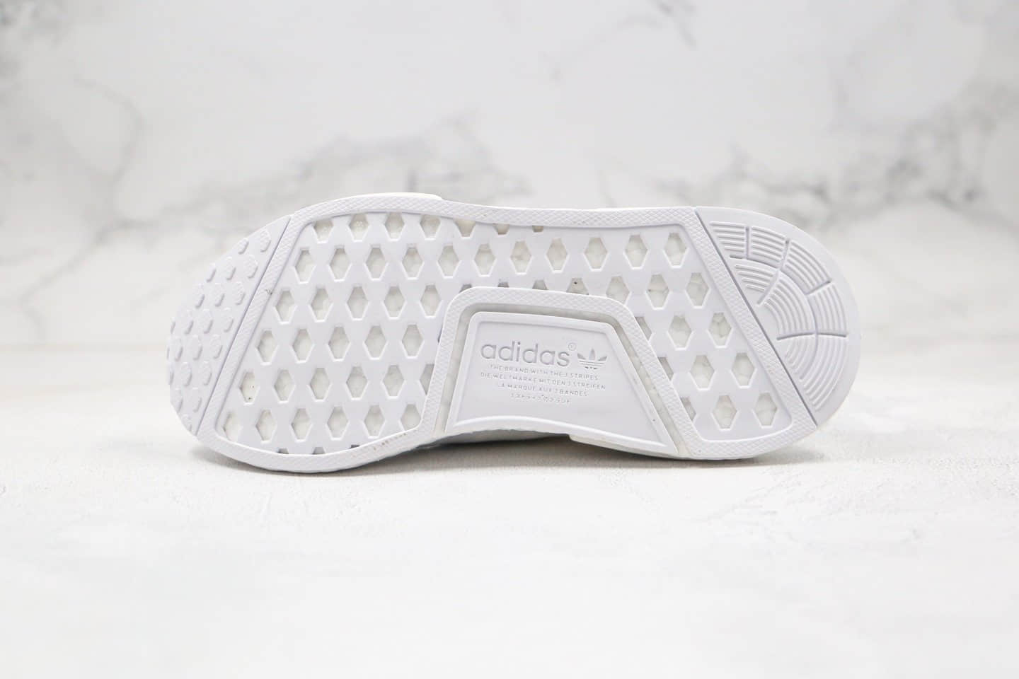 阿迪达斯Adidas NMD R1 OK W Primeknit Triple Black纯原版本爆米花跑鞋NMD亮白蓝色内置真巴斯夫爆米花缓震大底 货号:CQ2040