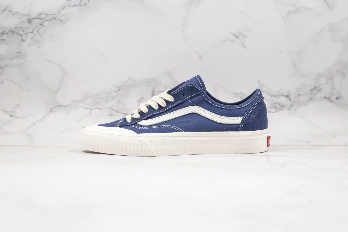 万斯Vans Style 36 Cecon SF公司级版本半月包头板鞋深蓝色原厂硫化工艺原盒原标