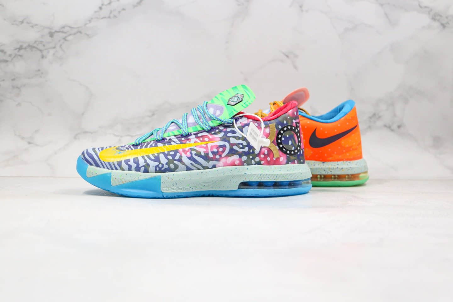 耐克Nike KD 6 Premium What The KD MVP纯原版本杜兰特6代实战篮球鞋七彩鸳鸯内置气垫 货号:669809-500