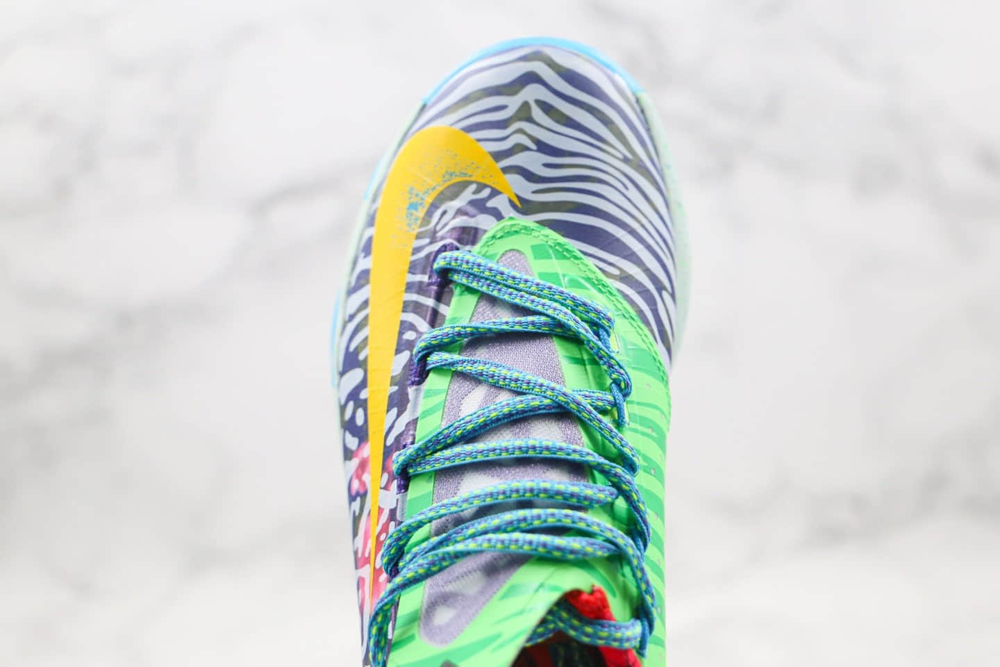 耐克Nike KD 6 Premium What The KD MVP纯原版本杜兰特6代实战篮球鞋七彩鸳鸯内置气垫 货号:669809-500