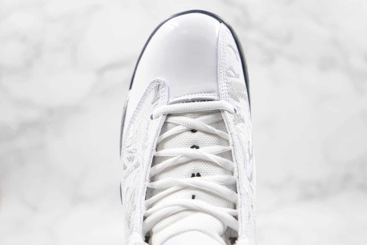 乔丹Air Jordan Dub Zero White Cement纯原版本气垫篮球鞋白黑色白水泥原档案数据开发 货号:311046-105