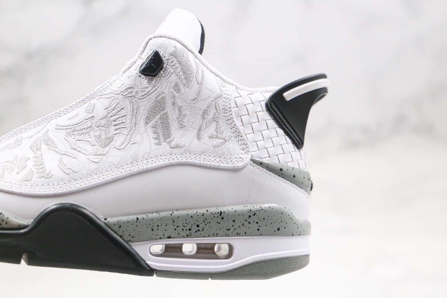 乔丹Air Jordan Dub Zero White Cement纯原版本气垫篮球鞋白黑色白水泥原档案数据开发 货号:311046-105