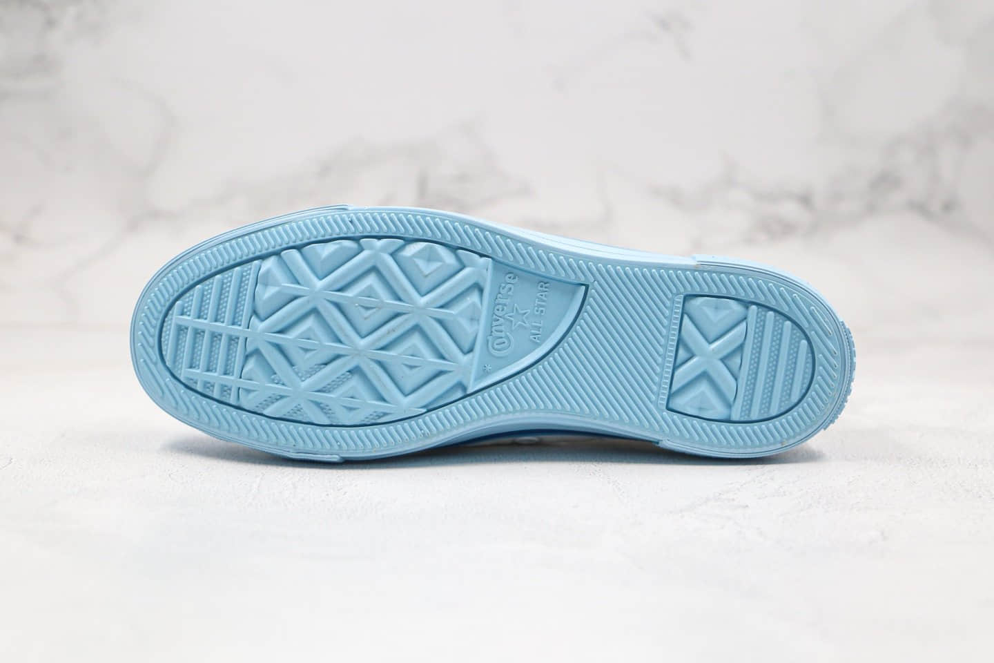 匡威Converse All Star公司级版本小红书爆款高帮帆布鞋花卉刺绣白蓝色原装铝楦数据开发 货号:567993C