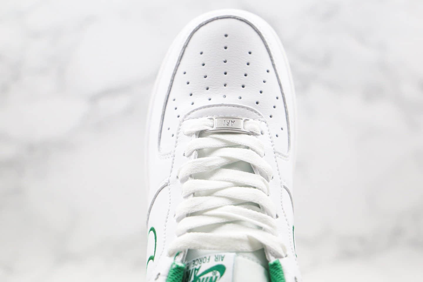 耐克Nike Air Force 1 Low纯原版本低帮空军一号白绿色板鞋内置气垫原档案数据开发 货号:AH0287-006