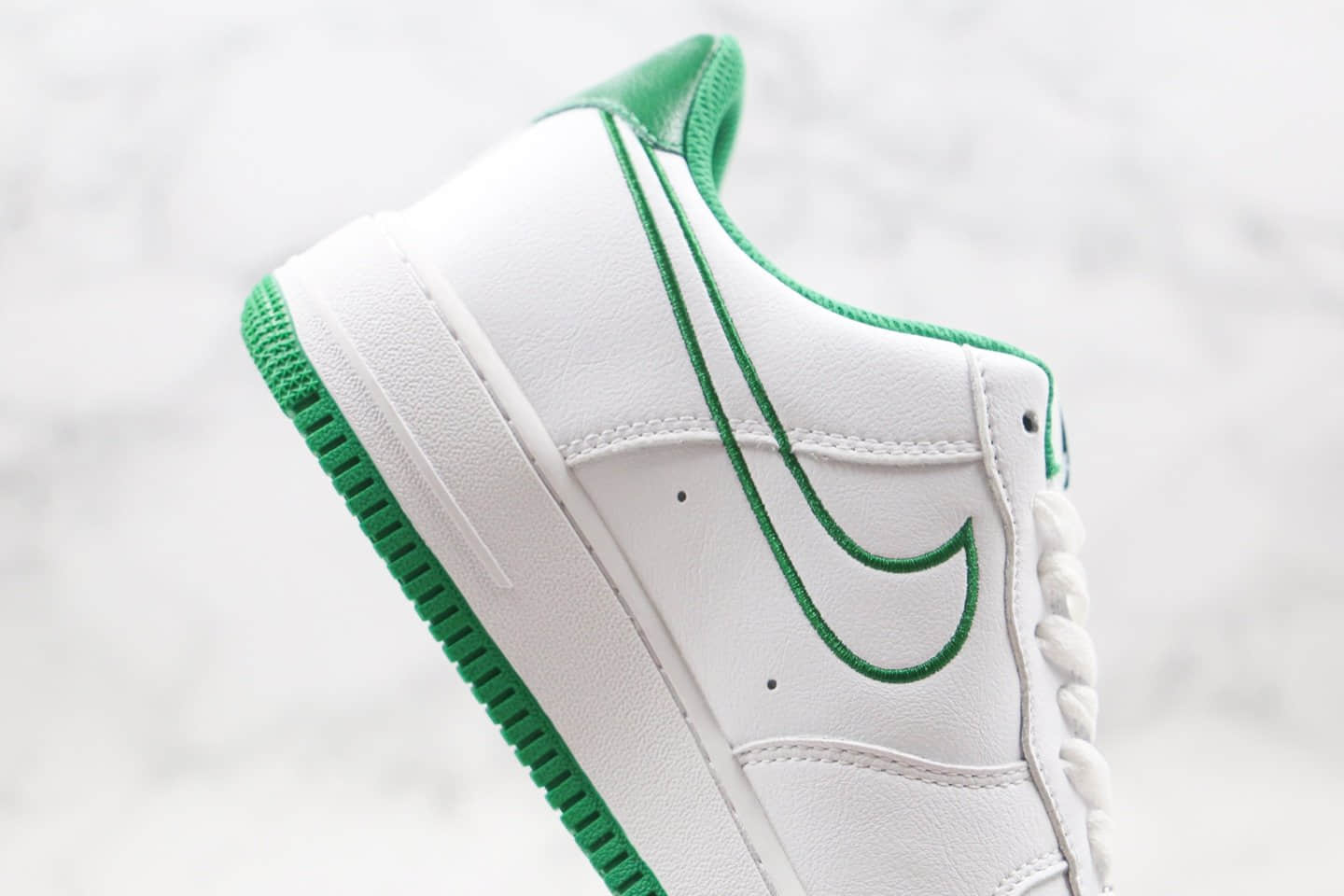 耐克Nike Air Force 1 Low纯原版本低帮空军一号白绿色板鞋内置气垫原档案数据开发 货号:AH0287-006