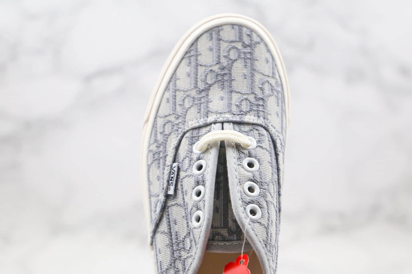 万斯Vans Aut x Dior纯原版本迪奥联名款低帮岩石灰色安纳海姆低帮板鞋正确Dior鞋面刺绣