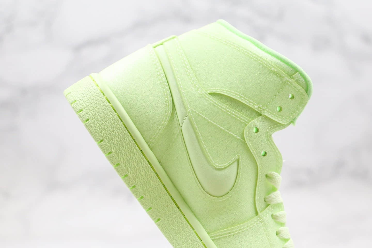 乔丹Air Jordan 1 Ret Hi Prem纯原版本高帮AJ1荧光柠檬绿色满天星正确后跟定型原盒原标 货号:AH7389-700