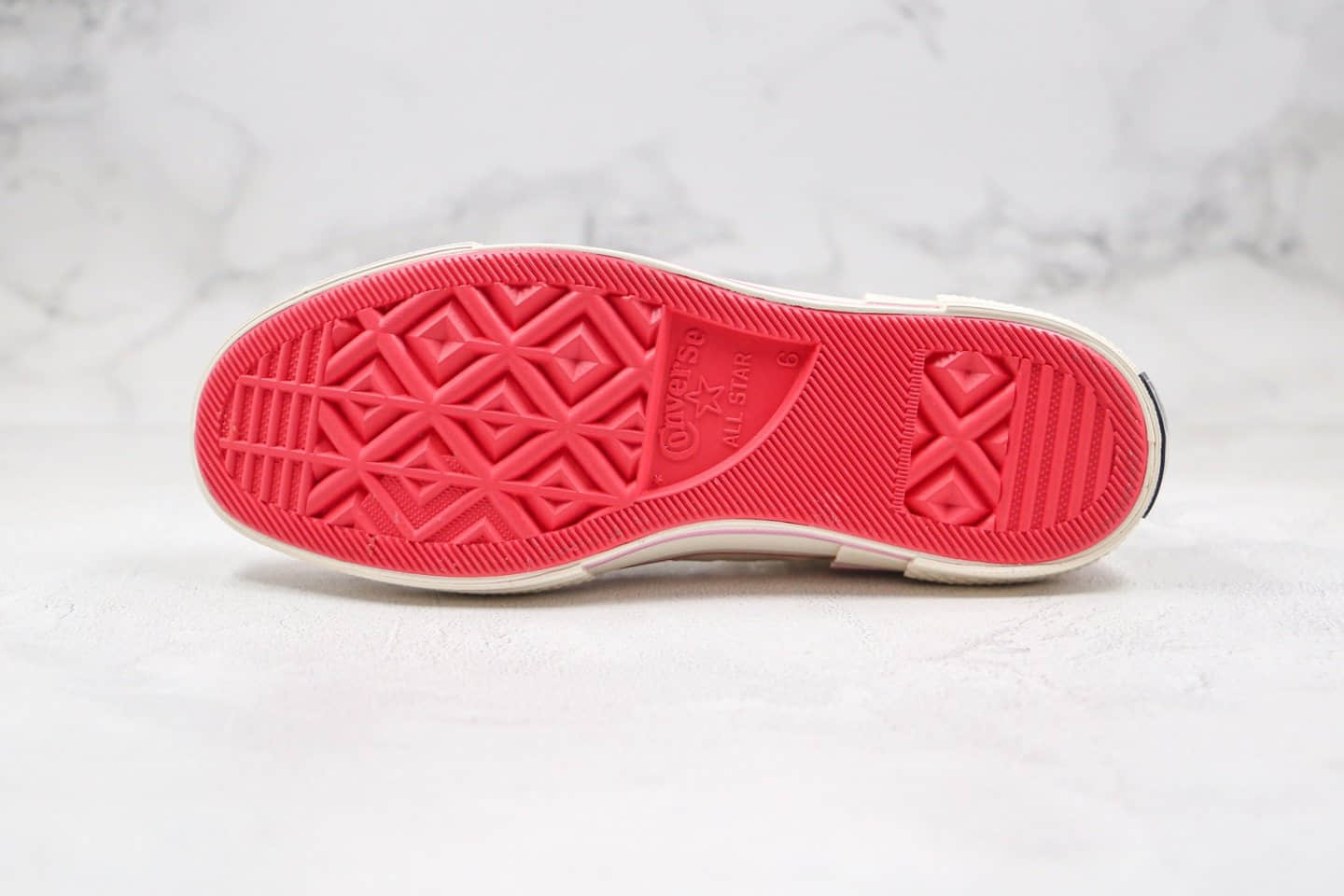 匡威Converse Chuck 70公司级版本高帮解构帆布鞋白粉色三围条原楦头纸板打造 货号:568800C