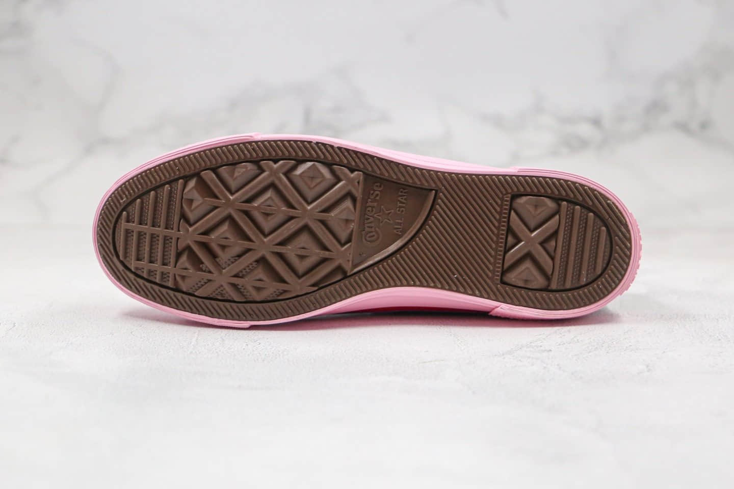 匡威Converse All Star公司级版本高帮小红书爆款黑粉色撞色拼接帆布鞋原楦头纸板打造 货号:568804C