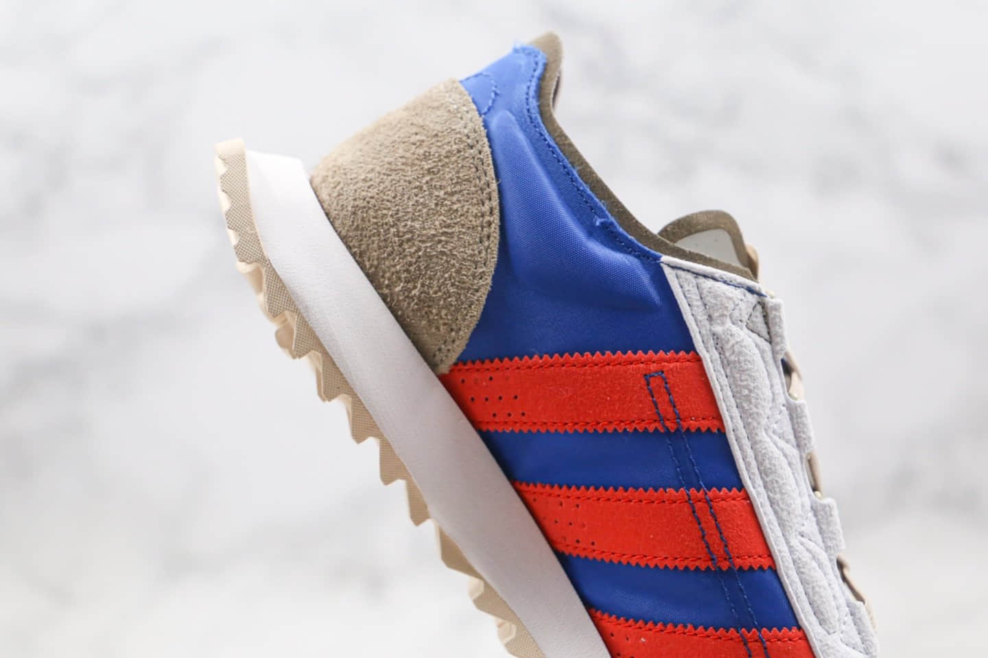 阿迪达斯adidas SL7600纯原版本复古爆米花跑鞋蓝红色王嘉尔同款原档案数据开发 货号:EG6780