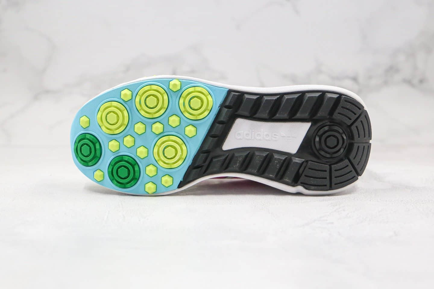 阿迪达斯Adidas Originals Marathon Running纯原版本三叶草幻影马拉松增高慢跑鞋粉绿色原楦头纸板打造 货号:CT8697