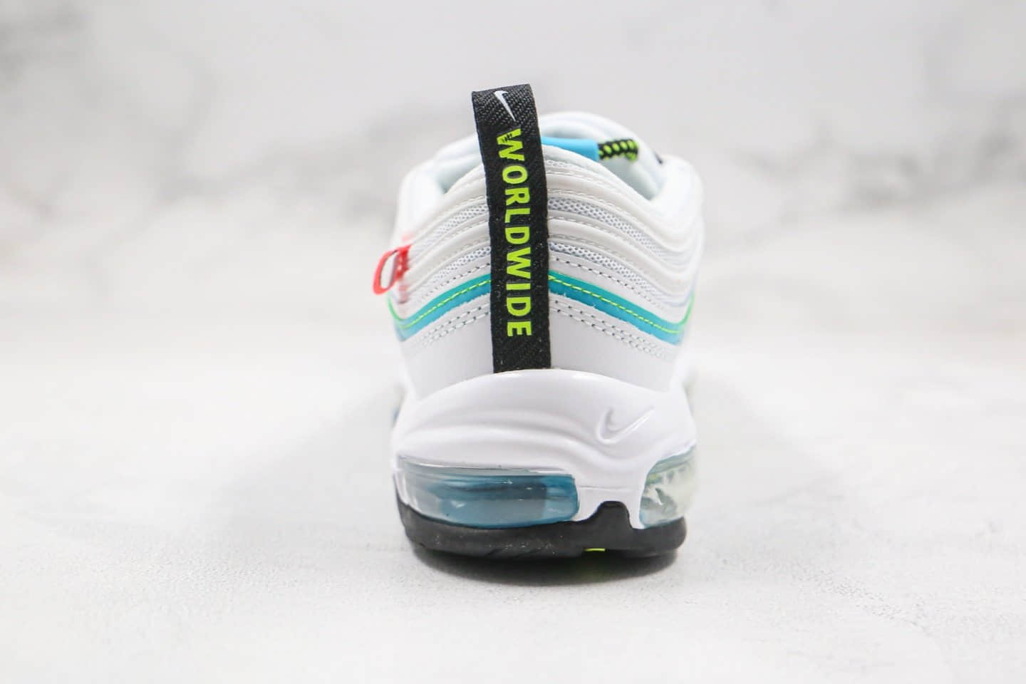 耐克Nike Air Max 97 Soft Pink纯原版本地球子弹头Max97气垫鞋渐变绿色内置真实气垫 货号：CZ5607-100