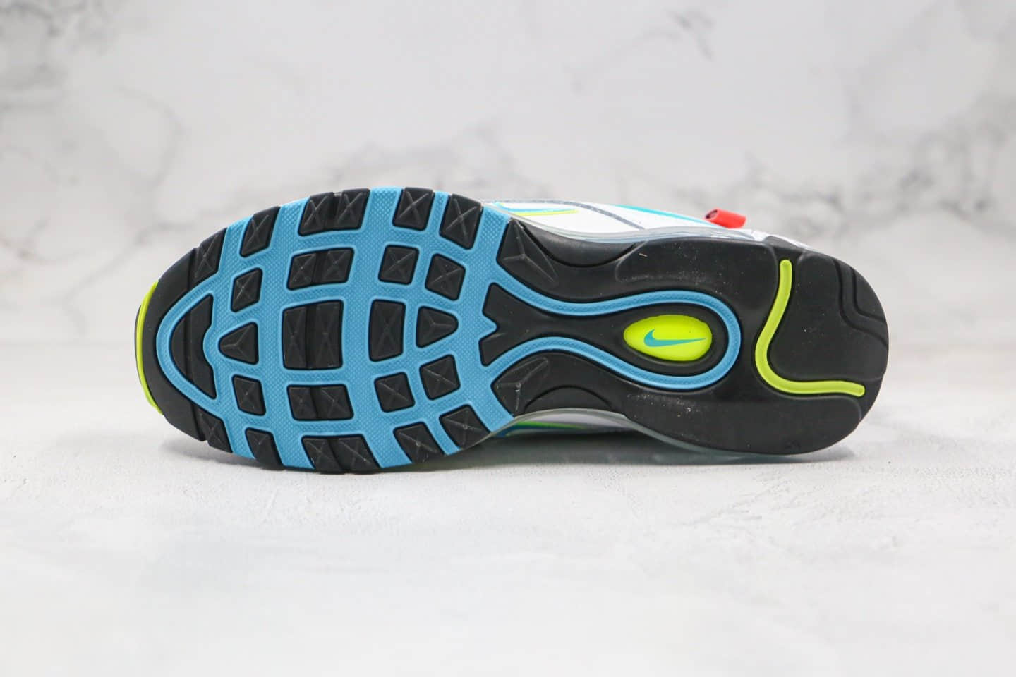 耐克Nike Air Max 97 Soft Pink纯原版本地球子弹头Max97气垫鞋渐变绿色内置真实气垫 货号：CZ5607-100