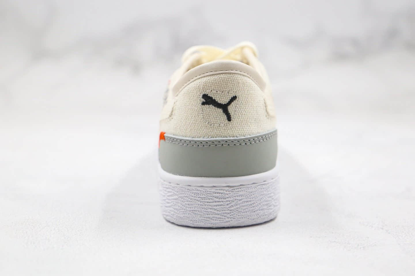 彪马Puma x Central Saint Martins Ralph纯原版本节约用水联名款低帮字母涂鸦米白色板鞋原盒原标 货号:372713-01