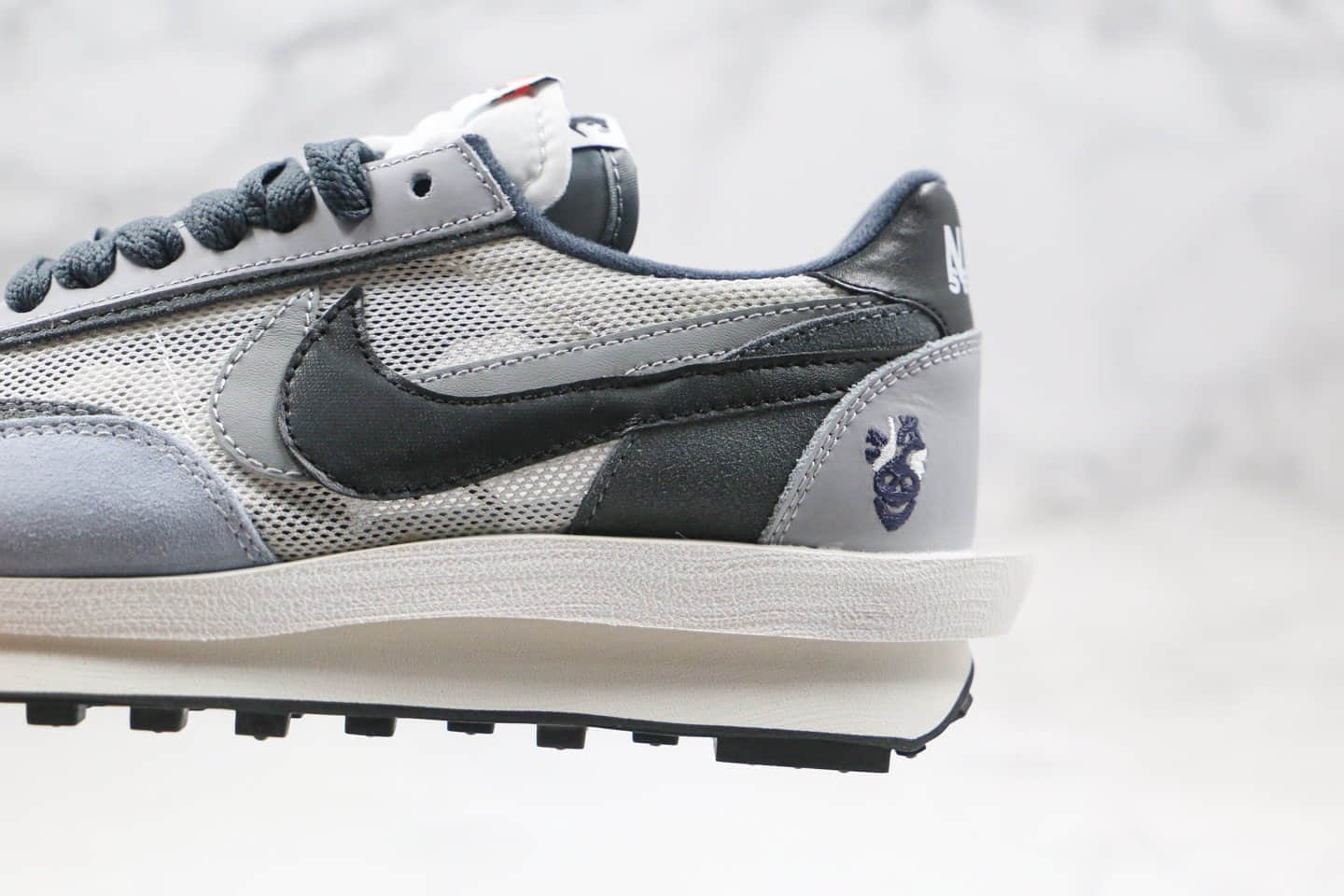 耐克Nike LVD Waffle Daybreak x Sacai纯原版本联名款华夫走秀鞋解构系列白灰色原档案数据开发 货号:BV2552-002
