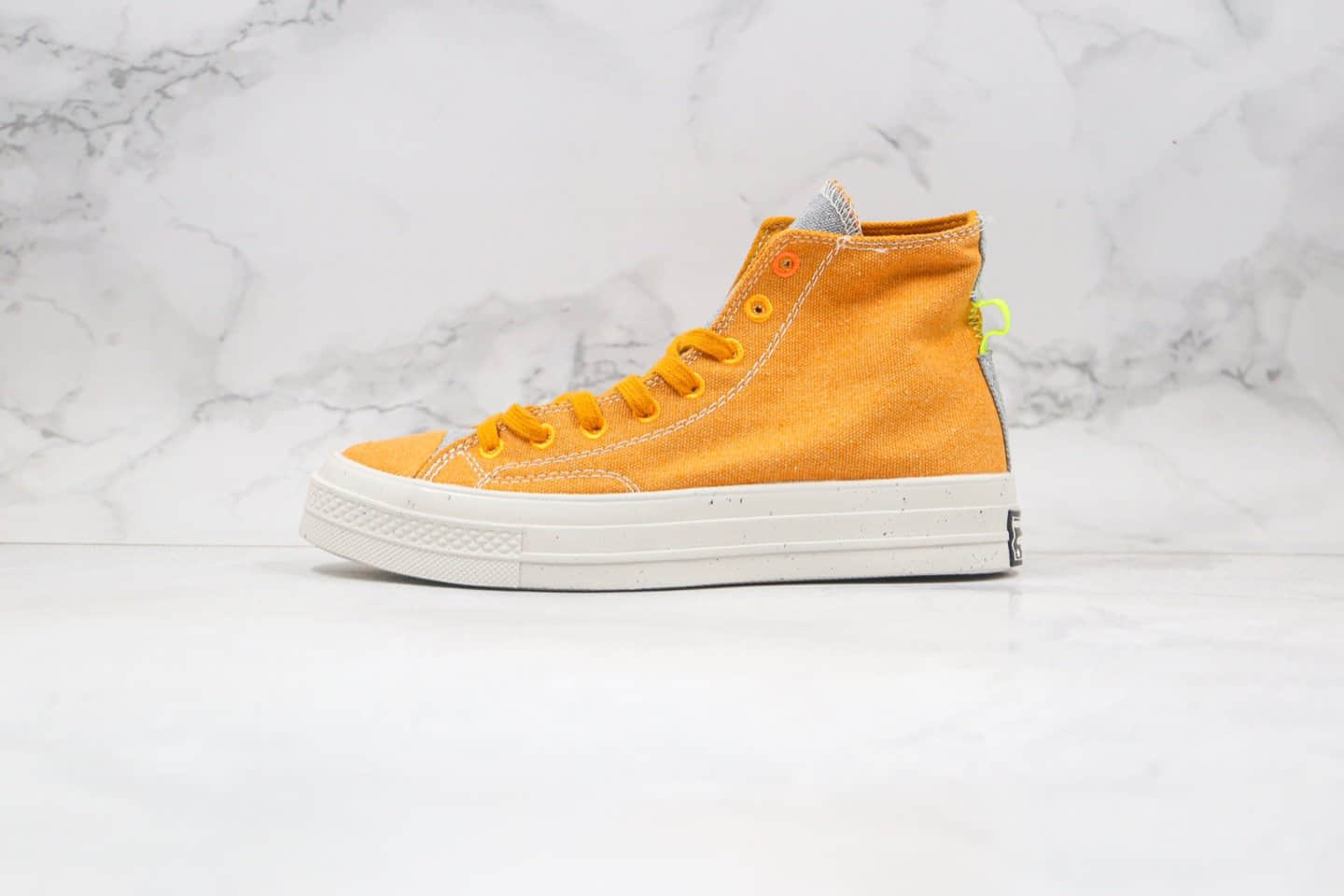 匡威Converse Chuck Taylor All Star 1970s High公司级版本高帮板鞋环保系列黄色原厂硫化大底 货号:168615C