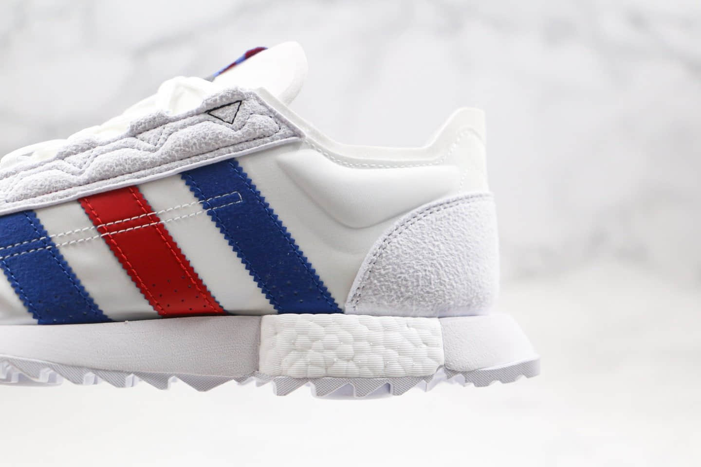 阿迪达斯adidas SL7600纯原版本复古爆米花跑鞋王嘉尔同款SL7600蓝红色正确鞋面材质 货号:FW6375