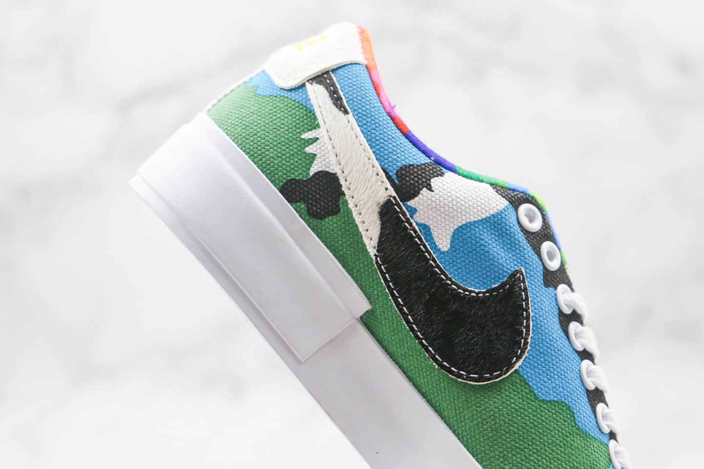 耐克Nike SB Blazer Edge纯原版本低帮开拓者拆线牛奶冰淇淋涂鸦配色板鞋区别市面通货版本 货号:CI3833-600