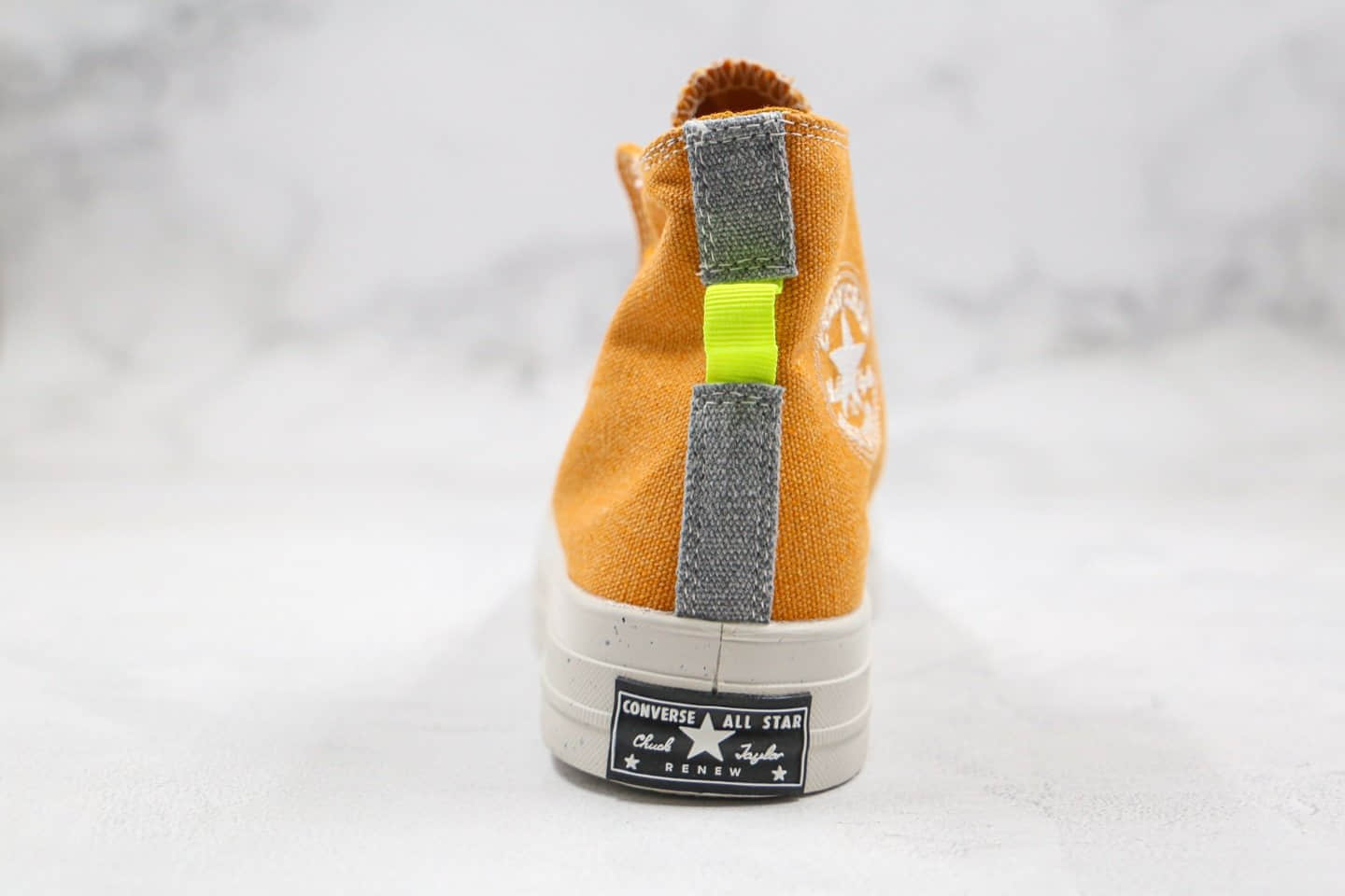 匡威Converse Chuck Taylor All Star 1970s High公司级版本高帮板鞋环保系列黄色原厂硫化大底 货号:168615C