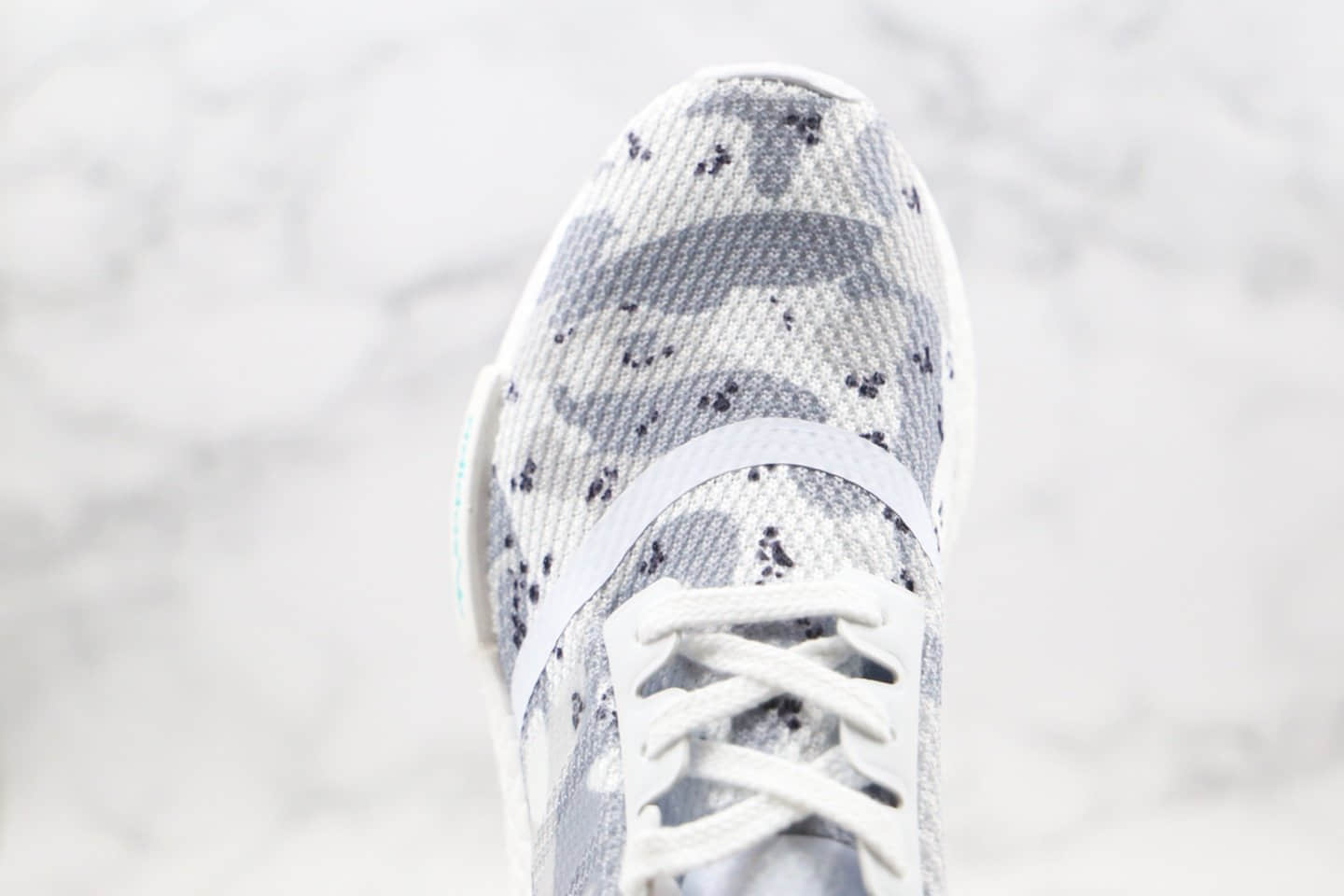 阿迪达斯adidas NMD R1纯原版本爆米花NMD跑鞋迷彩灰白色原盒原标区别市面通货版本 货号:G27933