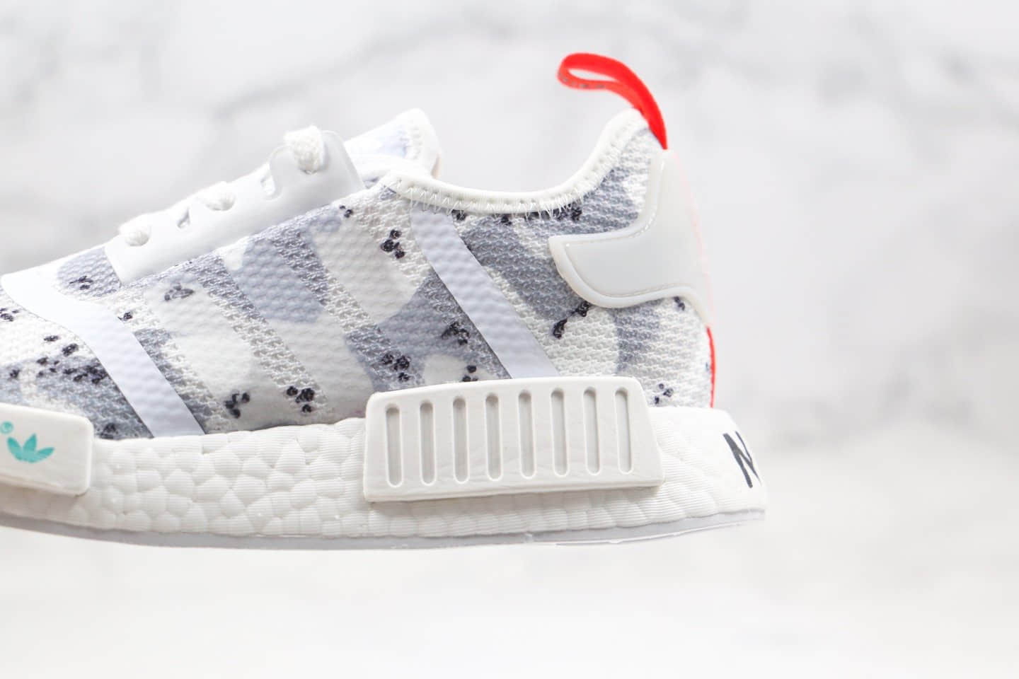 阿迪达斯adidas NMD R1纯原版本爆米花NMD跑鞋迷彩灰白色原盒原标区别市面通货版本 货号:G27933