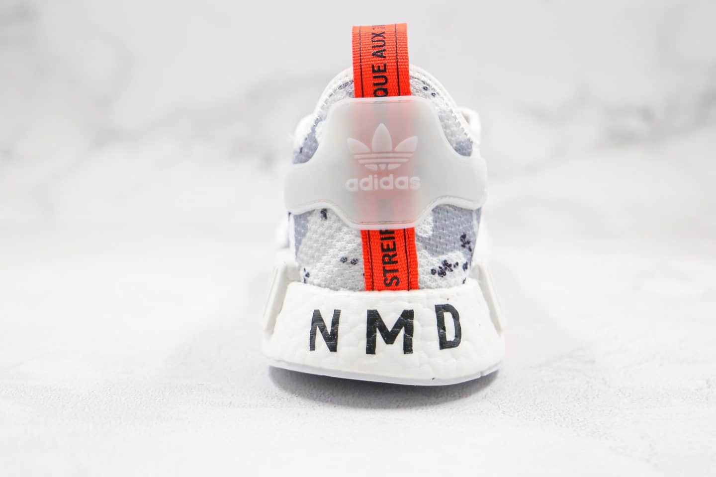 阿迪达斯adidas NMD R1纯原版本爆米花NMD跑鞋迷彩灰白色原盒原标区别市面通货版本 货号:G27933