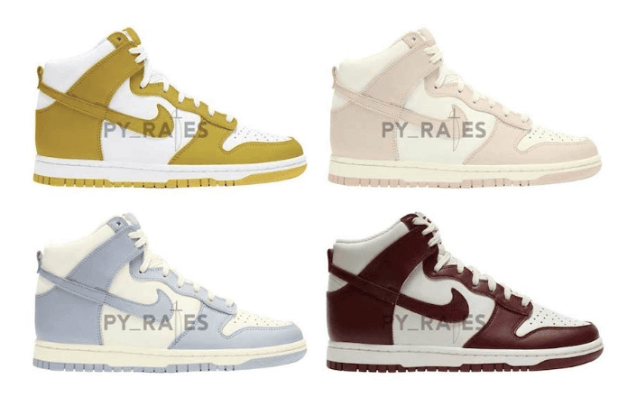 四款全新Nike Dunk High WMNS首度曝光!明年登场!